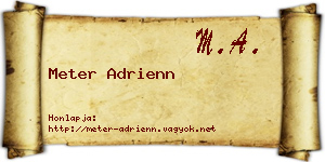 Meter Adrienn névjegykártya